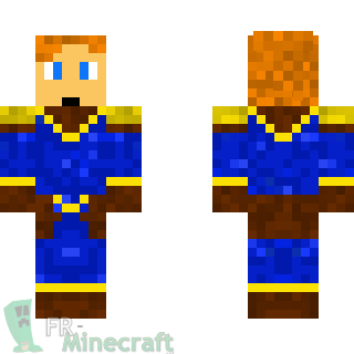 Aperçu de la skin Minecraft Roi bleu