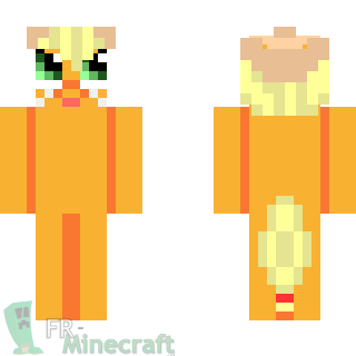 Aperçu de la skin Minecraft Poney Orange - My Little Pony