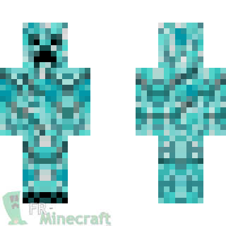 Aperçu de la skin Minecraft Creeper de diamant