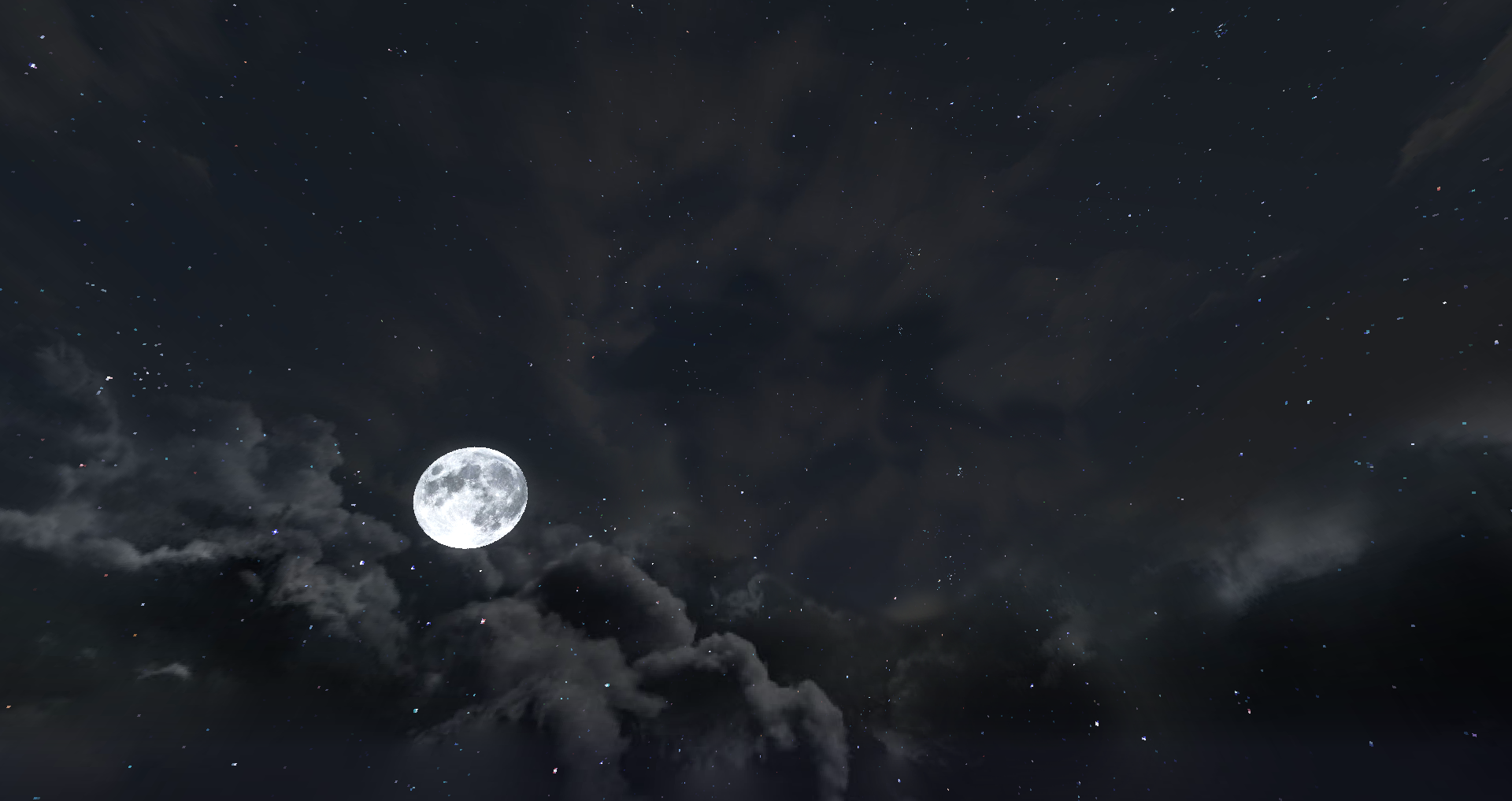 Ночное небо реалистичное