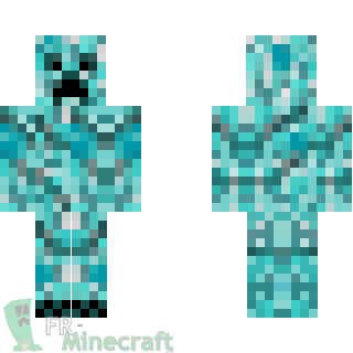 Aperçu de la skin Minecraft Creeper de diamants