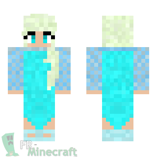 Aperçu de la skin Minecraft Elsa - La reine des neiges