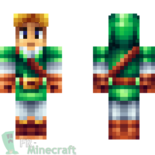 Aperçu de la skin Minecraft Link - Zelda