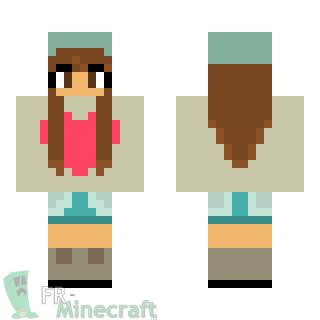 Aperçu de la skin Minecraft Fille Timide