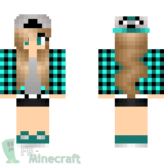 Aperçu de la skin Minecraft Fille cool