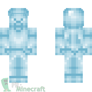 Aperçu de la skin Minecraft Steve de diamand