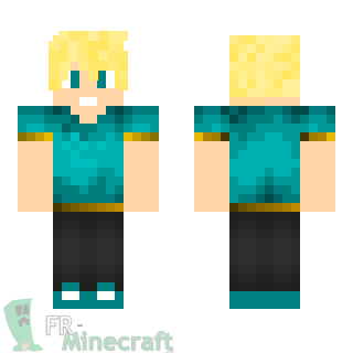 Aperçu de la skin Minecraft Homme blond