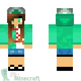 Aperçu de la skin Minecraft Fille sweet algerie