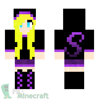 Aperçu de la skin Minecraft Fille blonde