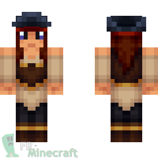 Aperçu de la skin Minecraft Femme pirate