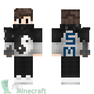 Aperçu de la skin Minecraft Garçon Yin Yang