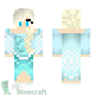 Aperçu de la skin Minecraft Elsa - La reine des neiges