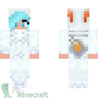 Aperçu de la skin Minecraft Fille déguisée en Reshiram