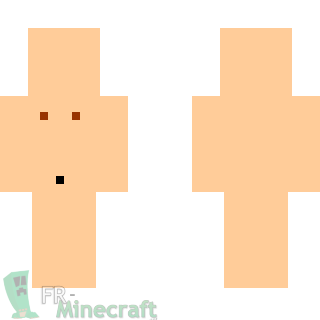 Aperçu de la skin Minecraft Homme nu