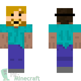 Aperçu de la skin Minecraft Steve masque Boblennon