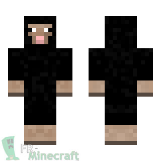 Aperçu de la skin Minecraft Mouton noir