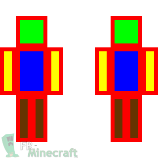 Aperçu de la skin Minecraft Cubes de couleur