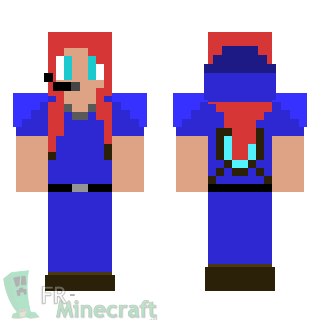 Aperçu de la skin Minecraft Fille stylée