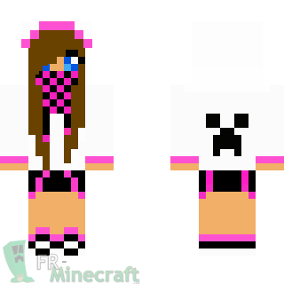 Aperçu de la skin Minecraft fille cool 