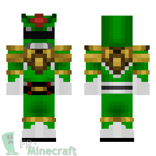 Aperçu de la skin Minecraft Power Rangers mighty morphin green v2