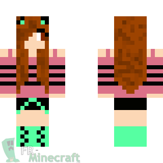 Aperçu de la skin Minecraft Fille