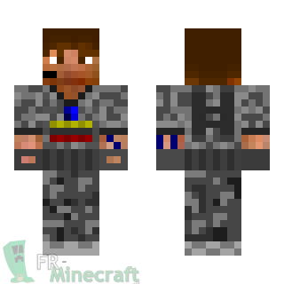 Aperçu de la skin Minecraft Militaire de l'armée américaine