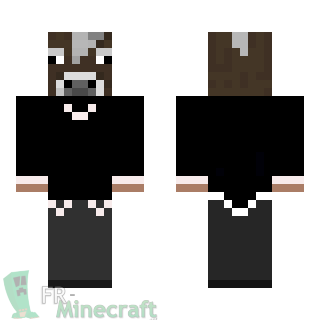 Aperçu de la skin Minecraft Vache habillée