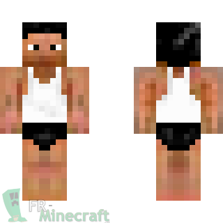 Aperçu de la skin Minecraft Homme en sous-vetement