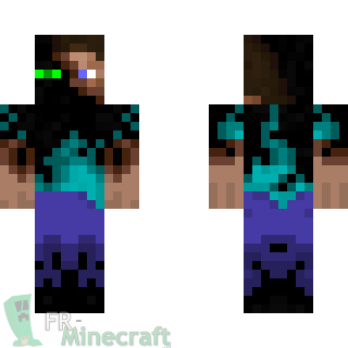 Aperçu de la skin Minecraft Steve Enderman