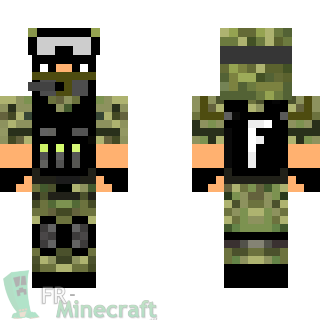 Minecraft Skin Minecraft : Soldat Militaire