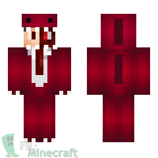 Aperçu de la skin Minecraft Garçon déguisé en monstre rouge