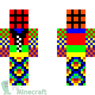 Aperçu de la skin Minecraft Rubik's Cube Man !