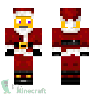 Aperçu de la skin Minecraft Emoji Père Noël