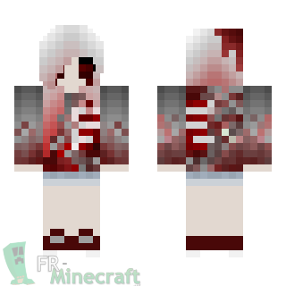 Aperçu de la skin Minecraft Fille en sang