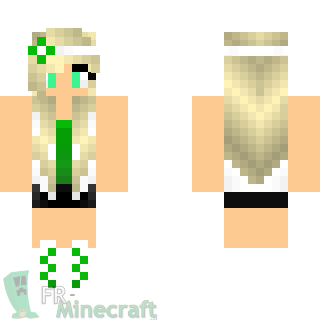 Aperçu de la skin Minecraft Fille déguisée pour la St Patrick