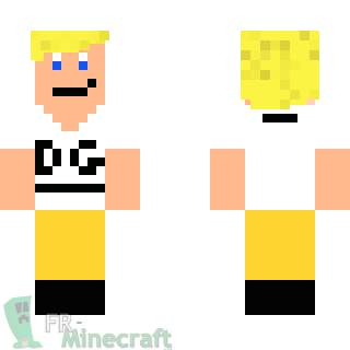 Aperçu de la skin Minecraft Mec à la mode