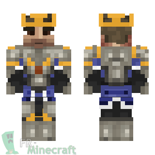 Aperçu de la skin Minecraft Roi guerrier