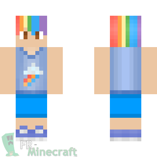 Aperçu de la skin Minecraft Gars à la plage