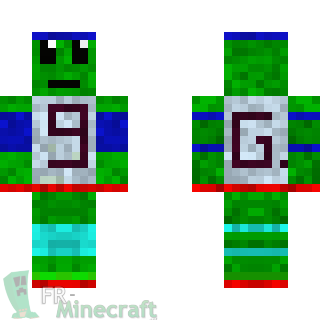 Aperçu de la skin Minecraft Sportif vert