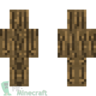 Aperçu de la skin Minecraft Tronc de chêne humain