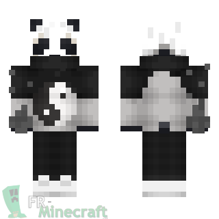 Aperçu de la skin Minecraft Panda Yin Yang