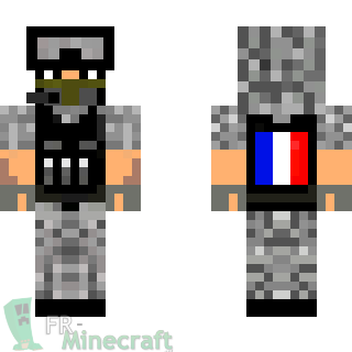 Aperçu de la skin Minecraft Soldat français