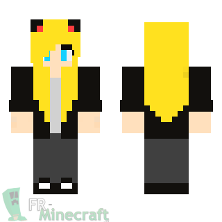 Aperçu de la skin Minecraft Fille blonde