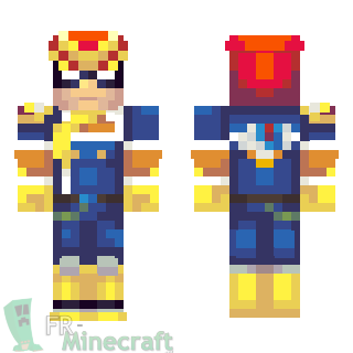 Aperçu de la skin Minecraft Capitaine Falcon - F Zéro