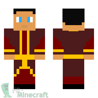 Aperçu de la skin Minecraft Homme de la Nation du Feu