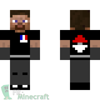 Aperçu de la skin Minecraft Steve dresseur Pokémon à Kalos