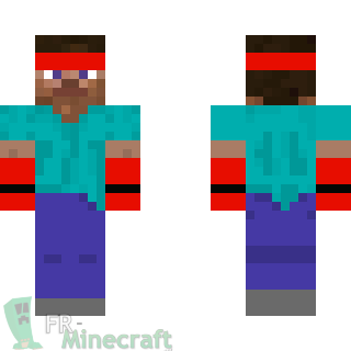 Aperçu de la skin Minecraft Steve boxeur