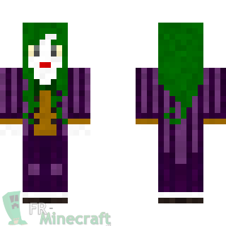 Aperçu de la skin Minecraft Joker fille - Batman