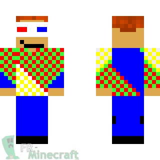 Aperçu de la skin Minecraft Homme en chemise