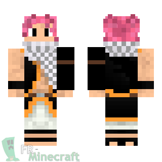 Aperçu de la skin Minecraft Natsu Dragnir - Fairy Tail